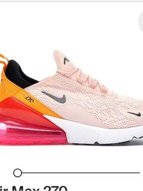 Nike Air Max 270 in Coral, Pink, Orange and Black